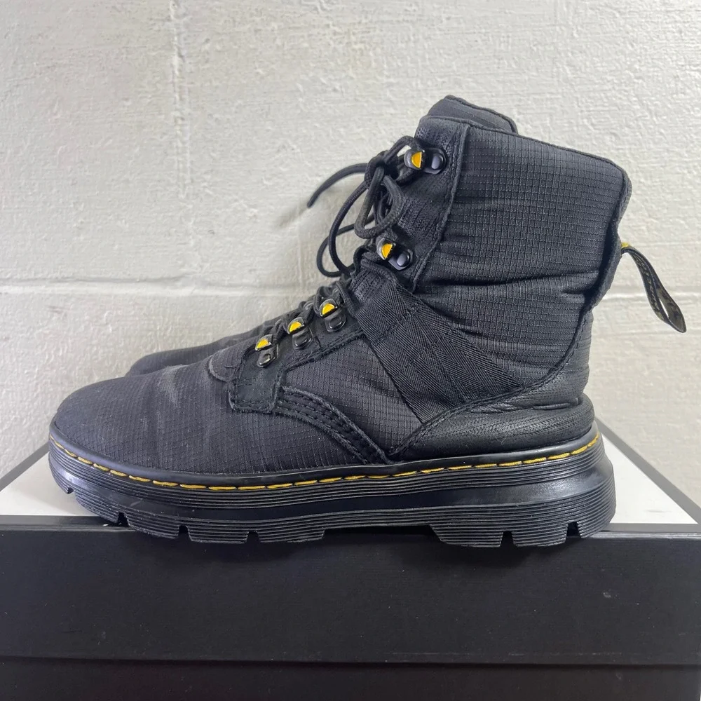 Dr. Martens Combs Tech‎ II Black Tactical Combat Boots Lace up Men's 8 US/7 UK